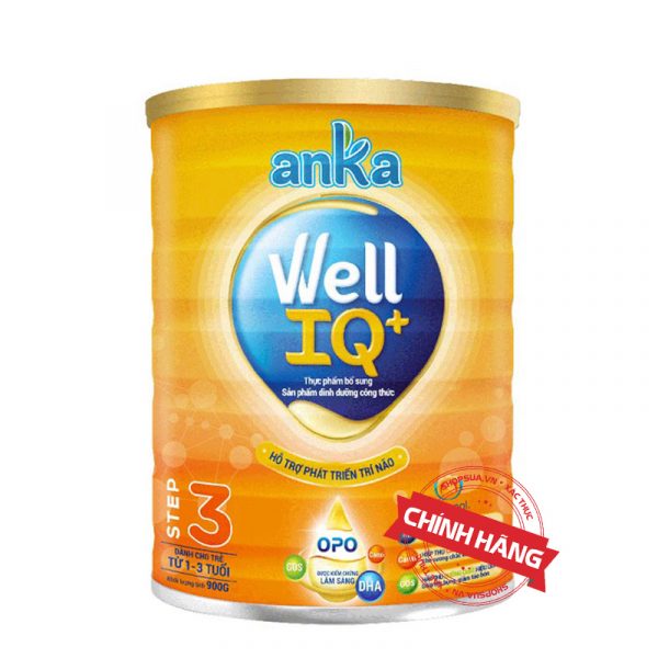 Sữa Anka Well IQ+ Step 1 (Hộp 900g) nhập khẩu chính hãng cho trẻ từ 1 - 3 tuổi