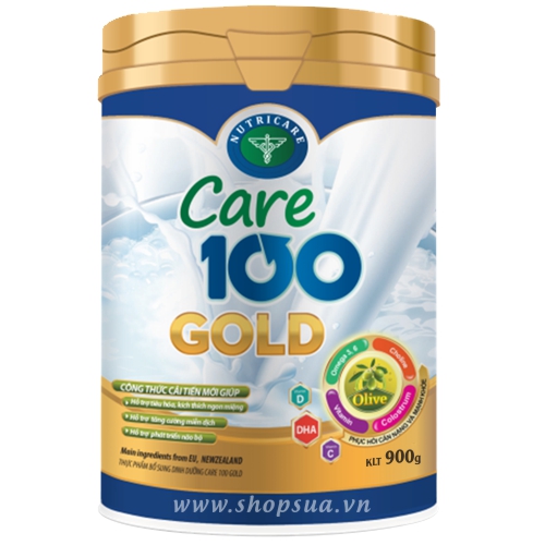 Sữa Care 100 Gold (Hộp 900g) chính hãng cho trẻ từ 1 - 10 tuổi | Shopsua.vn