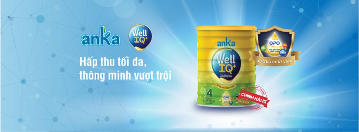 Sữa Anka Well IQ+ nguồn dinh dưỡng hoàn hảo cho trẻ em Việt