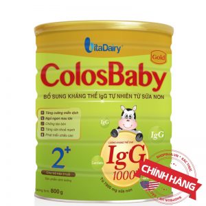 Sữa non ColosBaby Gold 2+ (hộp 800g) chính hãng cho trẻ trên 2 tuổi