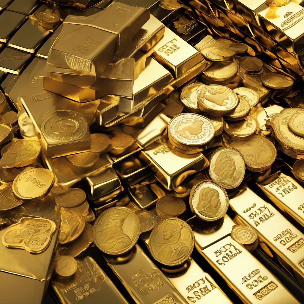 Gold Bars and Coins